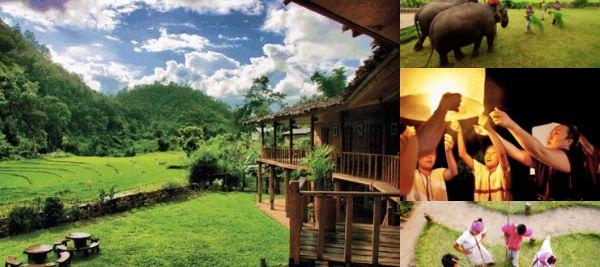 Karen Hill Tribe Lodge photo collage
