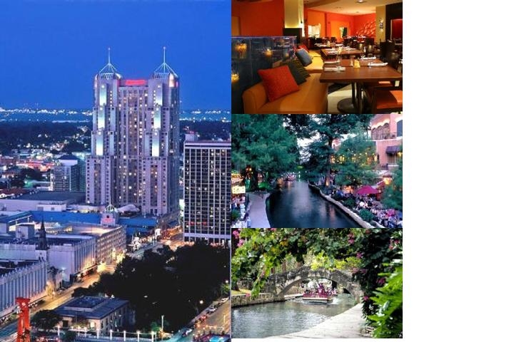 San Antonio Marriott Rivercenter on the River Walk photo collage