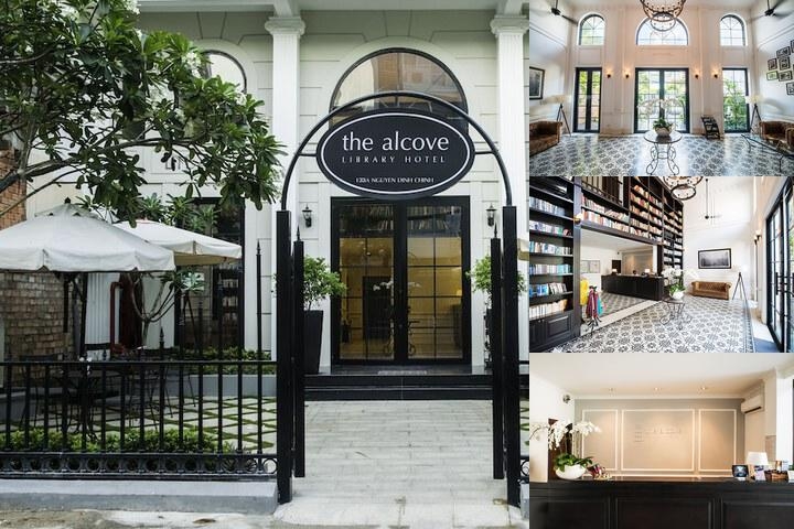 The Alcove Library Hotel photo collage