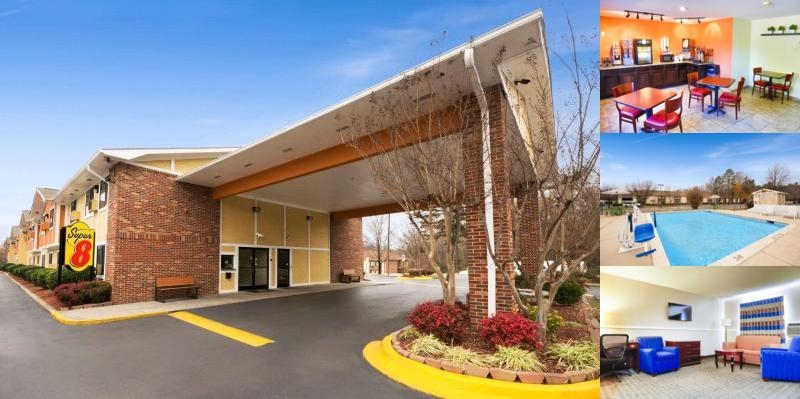 Super 8 Charlotte University photo collage