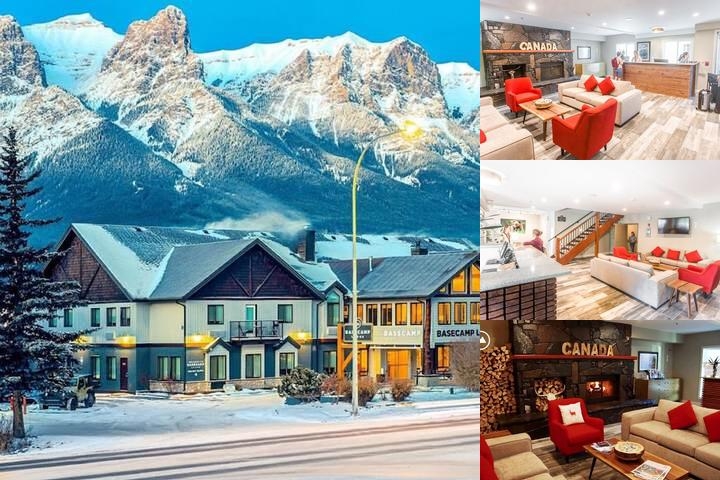 Basecamp Lodge Canmore photo collage