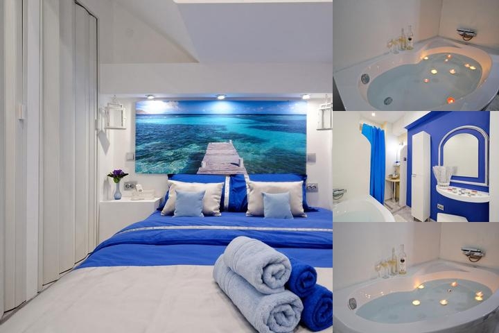 Santorini Style in Athens, Greece photo collage