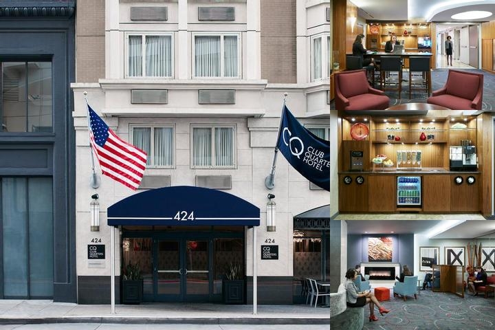 Club Quarters Hotel in San Francisco photo collage
