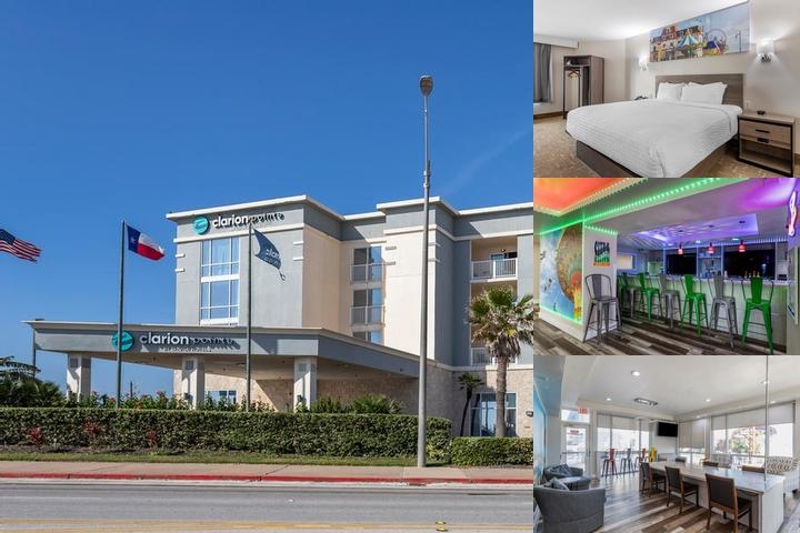 Clarion Pointe Galveston Seawall photo collage