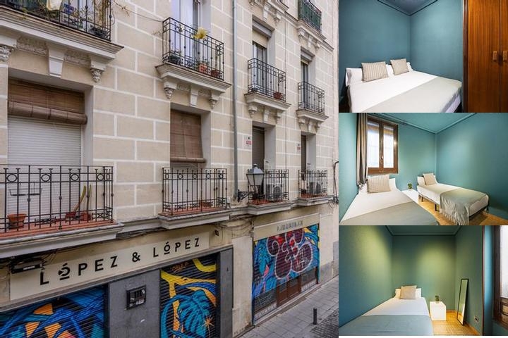 Ideal Hostel Madrid photo collage