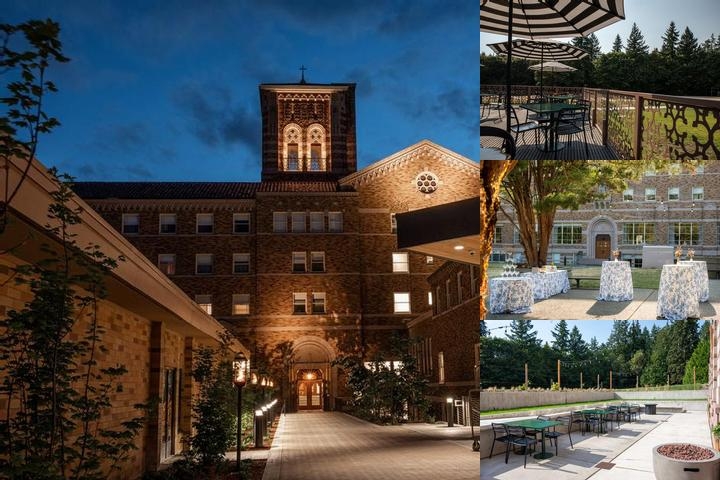 The Lodge at St. Edward State Park photo collage