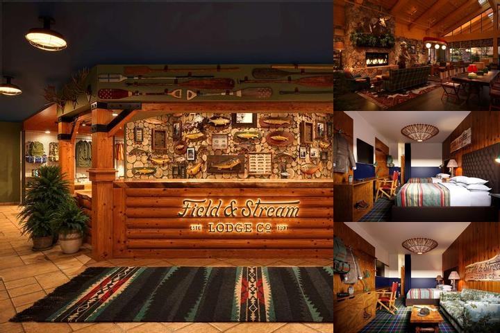 Field & Stream Lodge Bozeman photo collage
