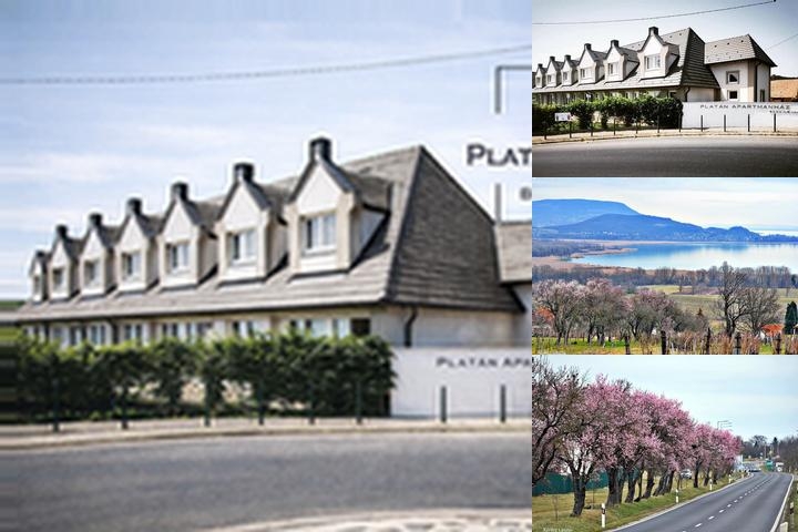 Platán Apartmanház photo collage